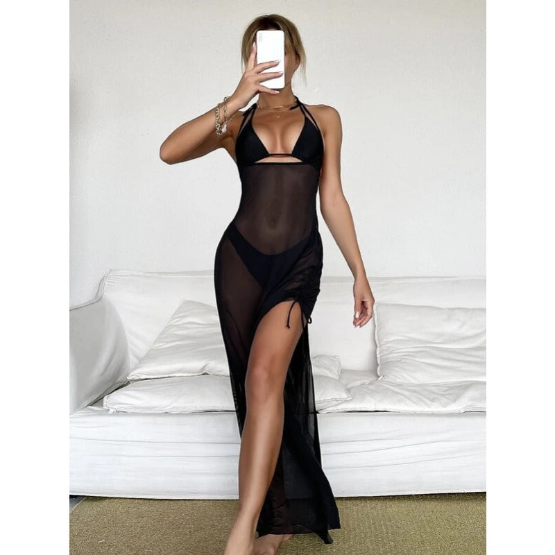 Wholesale Polyester Halo Dyed Three Piece Set of Bikinis